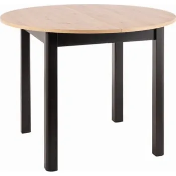 Jídelní stůl Rozkládací stůl Dante - Signal Dub Artisan / Černý Mat 102x75 cm