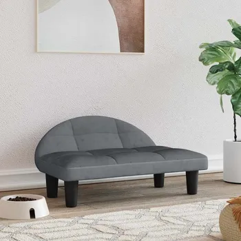 Pelíšek pro psa Pelíšek pro psy světle šedý 70 x 52 x 30 cm textil