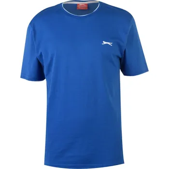 Pánské tričko Slazenger Tipped tričko pánské modré Barva: Modrá, Velikost: 4XL