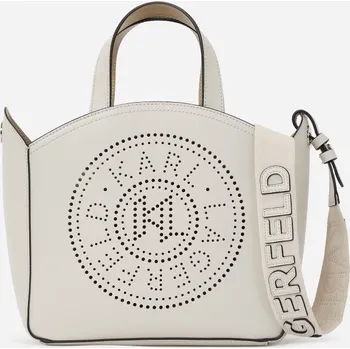 KABELKA KARL LAGERFELD K/CIRCLE SM TOTE PERFORATED CEMENT