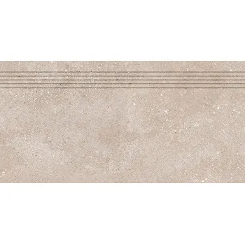 Dlažba Rako Betonico DCPSR794, schodovka, tmavě béžová, matná, 30 x 60 x 0,9 cm