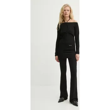 Dámský overall Overal Heliot Emil černá barva, cold shoulder, PRESS25_W_11_068_BLK01 SS25.W.11.068.BLK01 99X, vel. 38