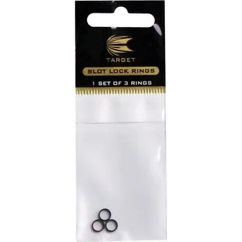 Příslušenství pro šipky Kroužky Target Slot Lock Rings černé 3ks