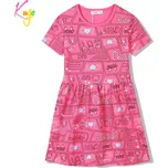 Dětské šaty KUGO SH3517S tm.růžové vel.104