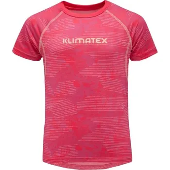 Dětské termoprádlo Dětské funkční triko Klimatex DURTE 146 Růžová, Lososová
