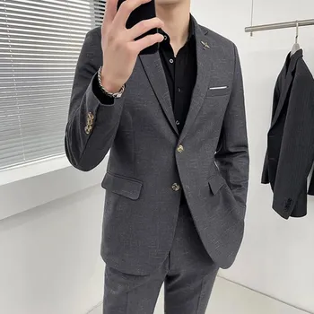 Pánský oblek pro každou příležitost MC230 Velikost: S, Barva (Varianta): Sada 2 ks šedá 1