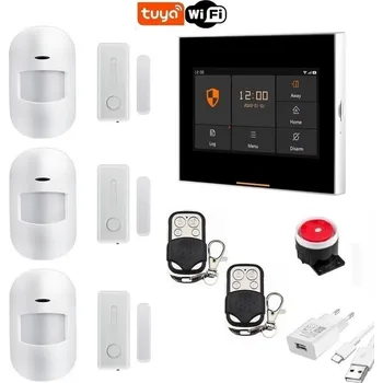 Sada domovního alarmu Wi-Fi/GSM alarm systém TUYA PST-H502-4G (3+3) P3