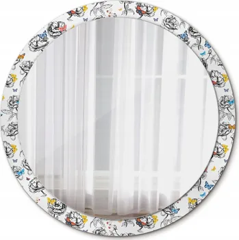 Zrcadlo Krásné Zrcadlo s motivem barevných motýlů 100 cm