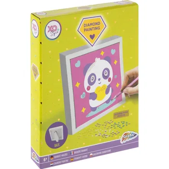 omalovánky Diamantové malování -Jednorožec/Panda s rámečkem 15x15 cm (mix motivů) - Craft Creative