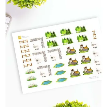 samolepka Samolepky A5 pro Piškvorčiště: Na louce