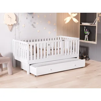 Dětská postýlka Ohrádková postel Lemur 5 s přistýlkou - 90 x 180 cm