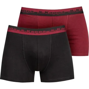 Boxerky Pánské boxerky Kappa LOGO ZENBO 2 PACK S Černá, Červená