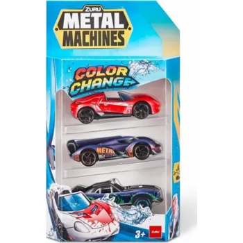 autodráha ZURU Metal Machines - Color Shifters 3-Pack, Toy Vehicle