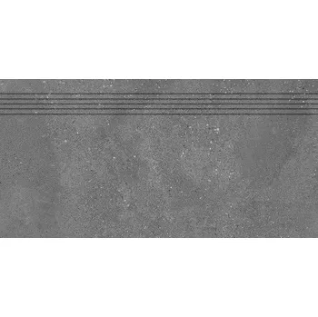 Dlažba Rako Betonico DCPSR792, schodovka, černá, matná, 30 x 60 x 0,9 cm