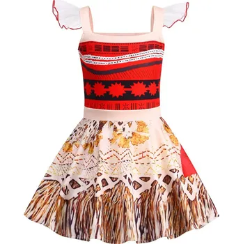 Dívčí šaty Dívčí šaty kostým Moana Velikost: 4-5T, Barva (Varianta): barva 3