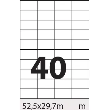 Speciální papír Samolepicí etikety Utility, 52,5 mm x 29,7 mm, 50 archů