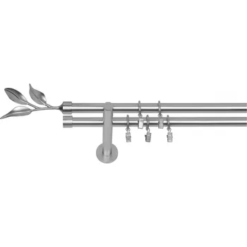 Garnýž Dekodum Dvouřadá Garnýž Bavaro 19/19 mm matný chrom 400 cm