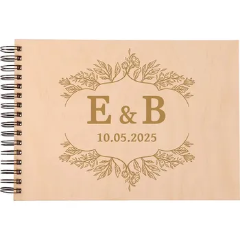 Fotoalbum Dřevěné svatební fotoalbum - romantika Zvolte variantu: Bříza