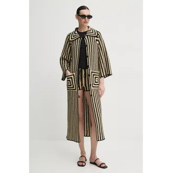 Dámský kabát Bavlněný kabát By Malene Birger DINA 103071 černá 99X, vel. L