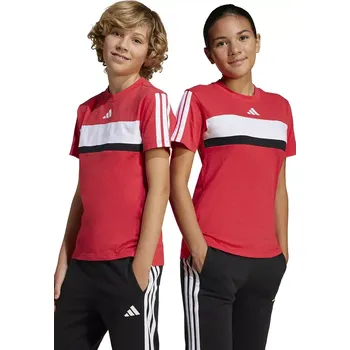 Chlapecké tričko Dětské bavlněné tričko adidas JI6213 červená 29X, vel. 164