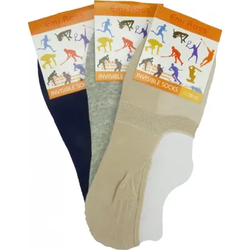 Dámské ponožky Ťapky Emi Ross do tenisek 39-42 tmavě šedá