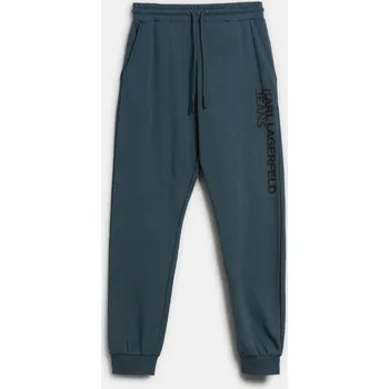 TEPLÁKY KARL LAGERFELD JEANS KLJ TEXT LOGO SLIM SWEATPANT DARK SLATE