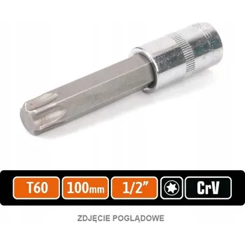 Klíč Nástrčný klíč 1/2" s bitem TORX 100 mm/T60