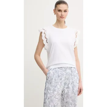 Pánské tričko Bavlněné tričko Pepe Jeans VIC bílá barva, PL506067 00X, vel. S