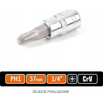 Klíč Nástrčný klíč 1/4" s bitem PH 37 mm/PH1 / TEGER