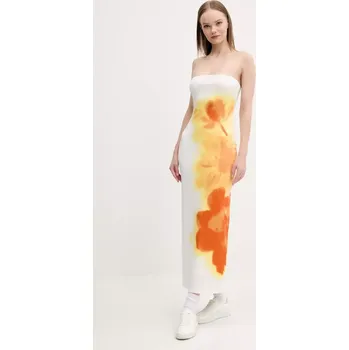 Dámské šaty Šaty Desigual AMBERES bílá barva, maxi, 25SWVK49 00X, vel. XS