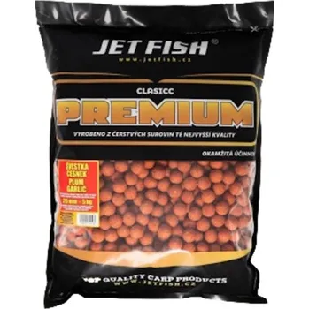 Návnadová surovina JETFISH - Premium Classicc Boilies 5 kg 20 mm švestka česnek