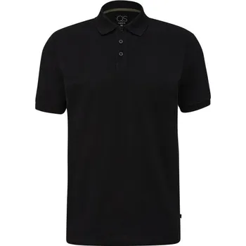 Pánské polotričko s.Oliver QS POLO NOOS M Tmavě šedá