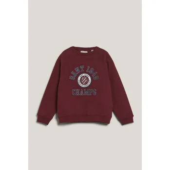 Dívčí mikina MIKINA GANT 1949 RAGLAN C-NECK WINE RED
