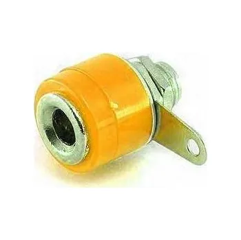 Síťový kabel Zdířka pro banánek žlutá