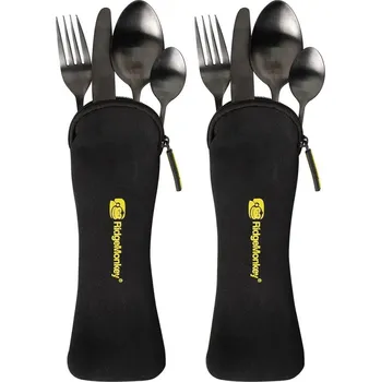 Outdoor vaření RidgeMonkey Sada příborů DLX Cutlery Set Twin Pack 2ks
