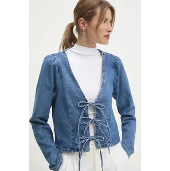 Dámská casual bunda Džínová bunda Answear.LAB modrá barva, přechodná rd2953.FKK 55X, vel. L