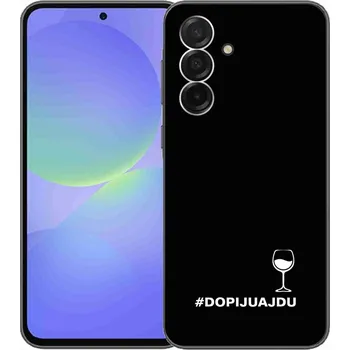 Pouzdro na mobilní telefon Gelový kryt mmCase na Samsung Galaxy A36 5G - vinný motiv černé pozadí