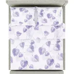 Tegatex Povlečení bavlna - šedé listy 70*90 cm, 140*200 cm