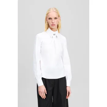 Dámská košile HALENKA KARL LAGERFELD TIE BLOUSE WHITE