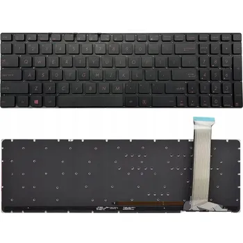 Náhradní klávesnice pro notebook Nová klávesnice pro Asus ROG GL552JX GL552VL GL552VW GL552VX GL752VL