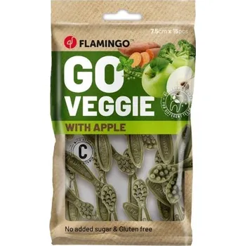 FLAMINGO Go Veggie kartáčky s jablkem 120g (15ks)