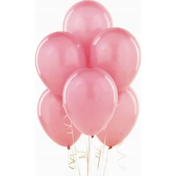 Balónek Balónky na hélium 12" Metalické růžové - 25 ks