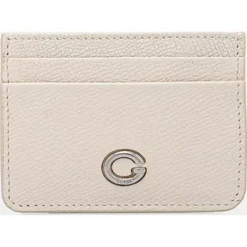Kožené pouzdro na karty Guess béžová barva, RW1762 P5201 RW1762.P5201 01X, vel. ONE SIZE