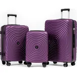 Extra odolný cestovní kufr s TSA zámkem ROWEX Hypnotizer 3v1 Barva: Fialová