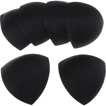 Vložka do podprsenky Trojúhelníkové prodyšné vycpávky do sportovní podprsenky a tanečních topů - Pár Černá