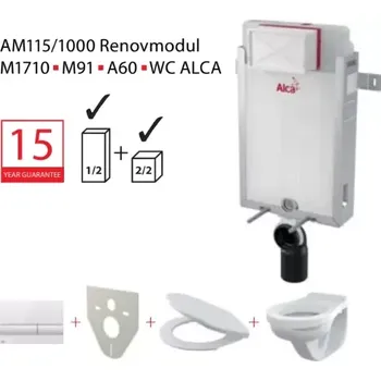 Klozet Alcadrain 1 - Set modul 5v1 Alcadrain AM115/1000,M370,M91/sedátko/mísa Alcadrainmodul AM115-5:1_JIKA