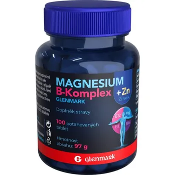 Glenmark Magnesium B-Komplex + Zinek, 100 tbl.