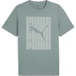 Pánské triko Puma GRAPHIC WORDING TEE XXL Zelená, Bílá