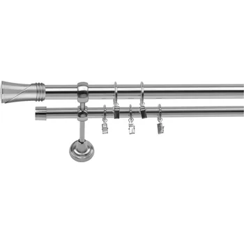 Dvouřadá Garnýž Duncan 25/19 mm ocelový efekt 400 cm