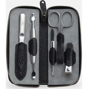 Manikúra G&F Timor 5 dílů - černá kůže